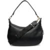 Hobo Bag Media con Tracolla LIU JO Nera con Logo Laserato Monogram