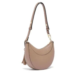 Hobo Bag Media Donna LIU JO stampa Bottalata color Mocha con Charm