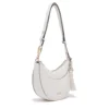Hobo Bag Media Donna LIU JO stampa Bottalata color Panna con Charm