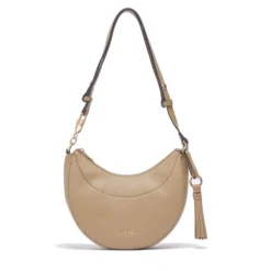 Hobo Bag Media Donna LIU JO stampa Bottalata color Fango con Charm