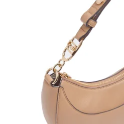 Hobo Bag Media Donna LIU JO stampa Bottalata color Cammello con Charm