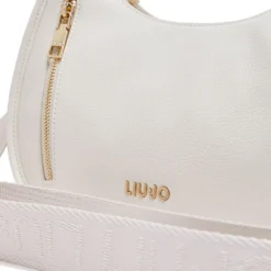 Hobo Bag Small Donna LIU JO Better stampa Bottalata color Crema