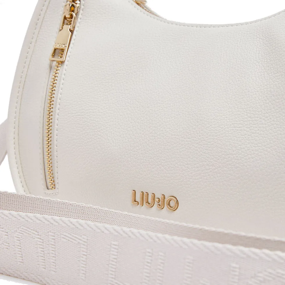 Hobo Bag Small Donna LIU JO Better stampa Bottalata color Crema