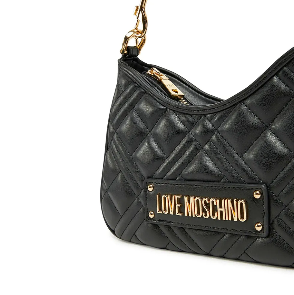 Hobo Bag Trapuntata LOVE MOSCHINO linea Quilted colore Nero