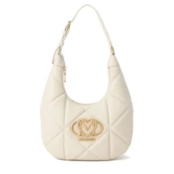 Hobo Bag Trapuntata LOVE MOSCHINO linea Embossed Avorio