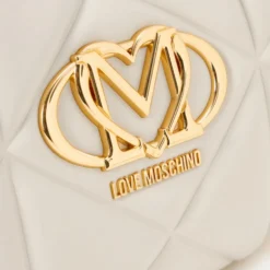 Hobo Bag Trapuntata LOVE MOSCHINO linea Embossed Avorio