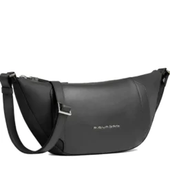 Marsupio Donna PIQUADRO in Pelle e Tessuto Nero Linea Circle - CA6955W92T