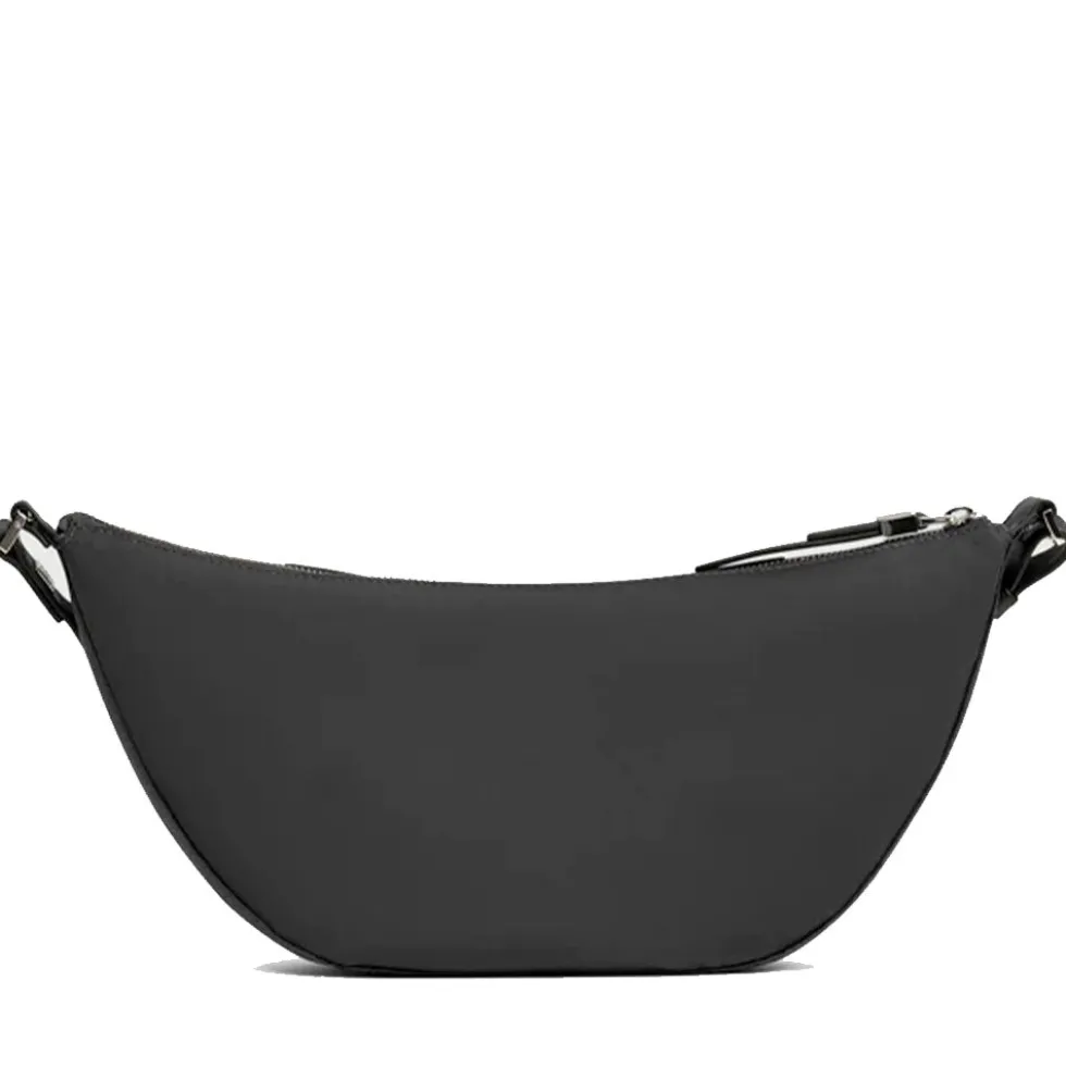 Marsupio Donna PIQUADRO in Pelle e Tessuto Nero Linea Circle - CA6955W92T