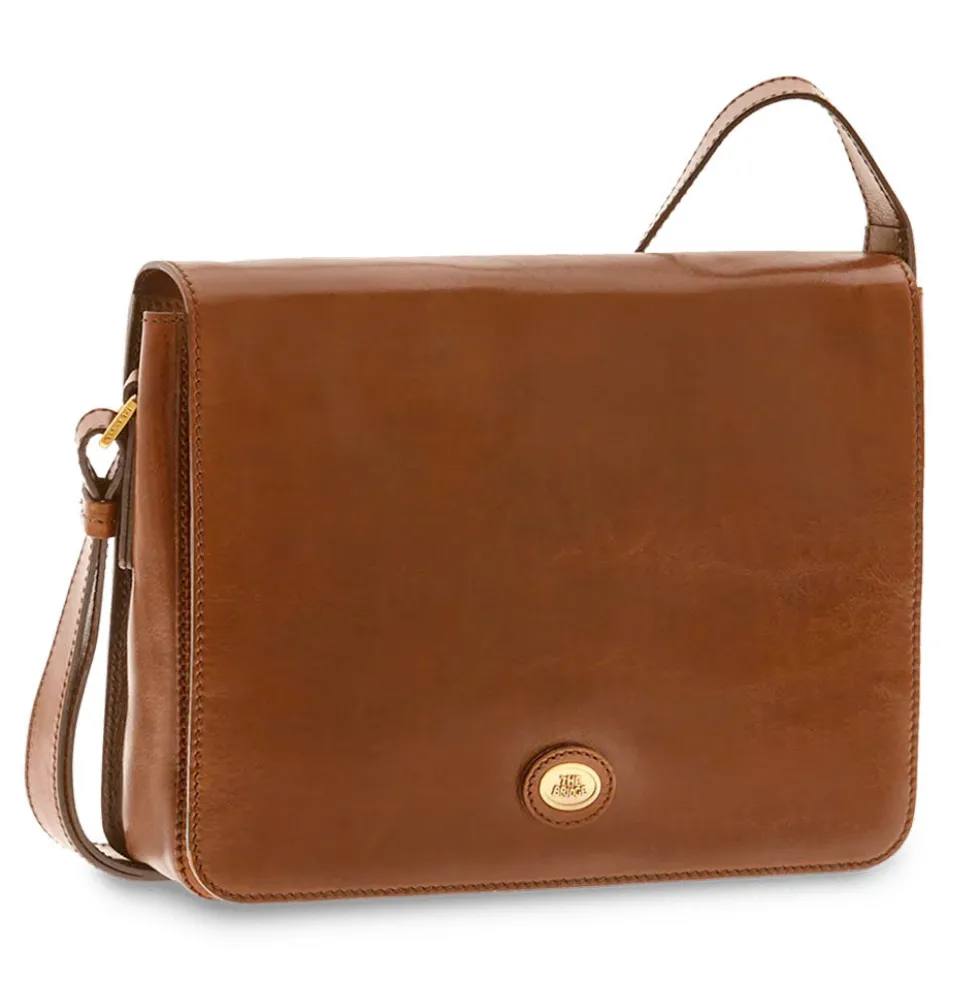 Messenger Uomo THE BRIDGE in Pelle Marrone linea Story