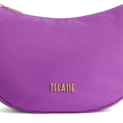 Mezzaluna Piccola a Tracolla 1A Classe Alviero Martini linea Breeze Nylon Viola GZ67
