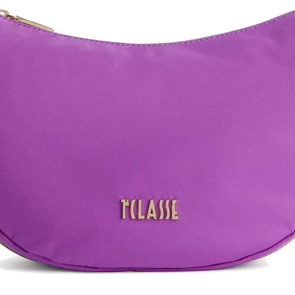 Mezzaluna Piccola a Tracolla 1A Classe Alviero Martini linea Breeze Nylon Viola GZ67