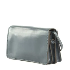 Mini Bag a Tracolla THE BRIDGE linea Lucrezia in Pelle color Ceruleo