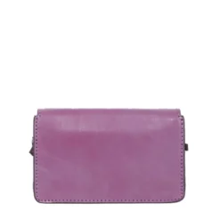 Mini Bag a Tracolla THE BRIDGE in Pelle color Malva linea Lucrezia
