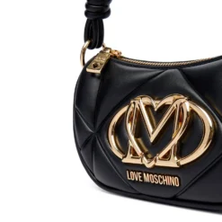 Mini Bag Donna a Mano LOVE MOSCHINO linea Embossed Trapuntata Nera