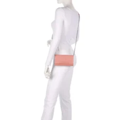 Mini Clutch Donna con Tracolla in Catena ARMANI EXCHANGE colore Petal Pop