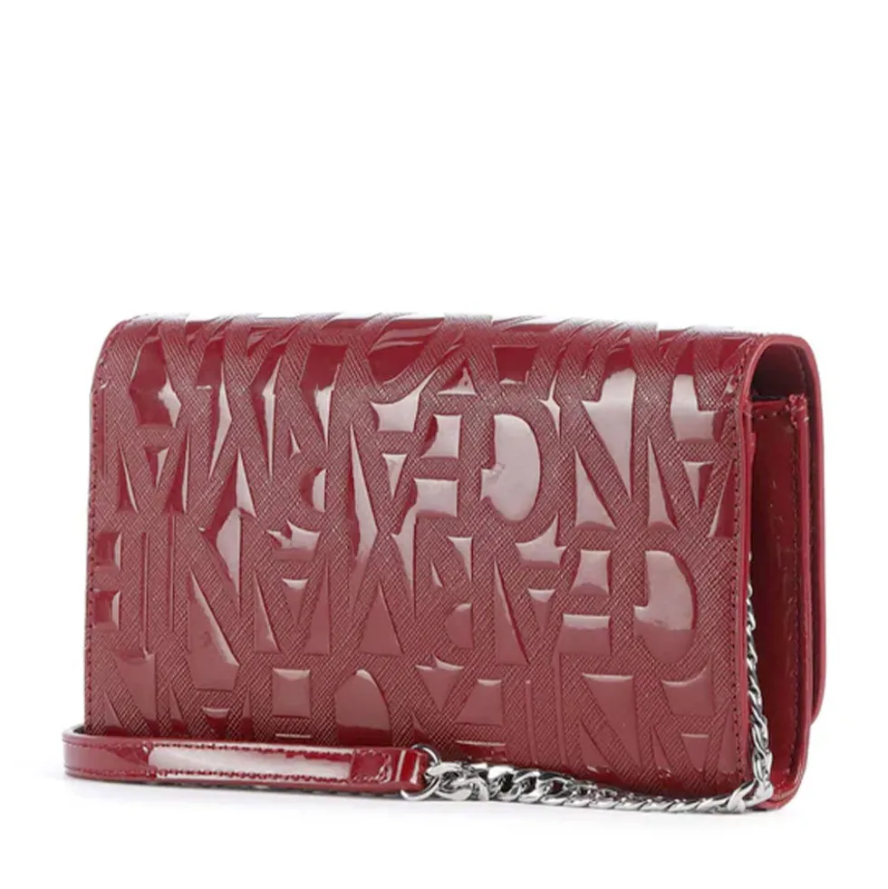 Mini Clutch Donna con Tracolla in Catena ARMANI EXCHANGE colore Red Dahlia