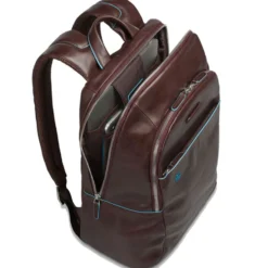PIQUADRO Zaino Porta Pc 14" linea Blue Square in Pelle Rossa - CA3214B2