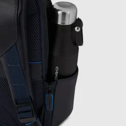 PIQUADRO Zaino Uomo in Pelle Blu con Porta IPad Linea Blue Square - CA5574B2V