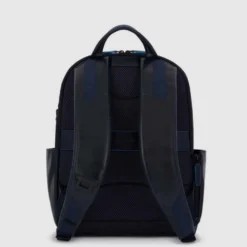 PIQUADRO Zaino Uomo in Pelle Blu con Porta IPad Linea Blue Square - CA5574B2V