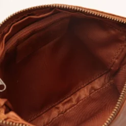 Pochette da Polso GIANNI CONTI linea Vintage in Pelle color Cognac