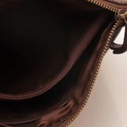 Pochette da Polso GIANNI CONTI linea Vintage in Pelle Marrone