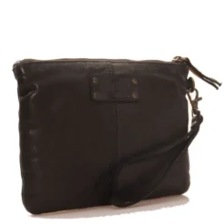 Pochette da Polso GIANNI CONTI linea Vintage in Pelle Nera