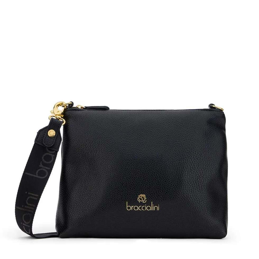 Pochette Donna con Tracolla BRACCIALINI linea Beth Nera