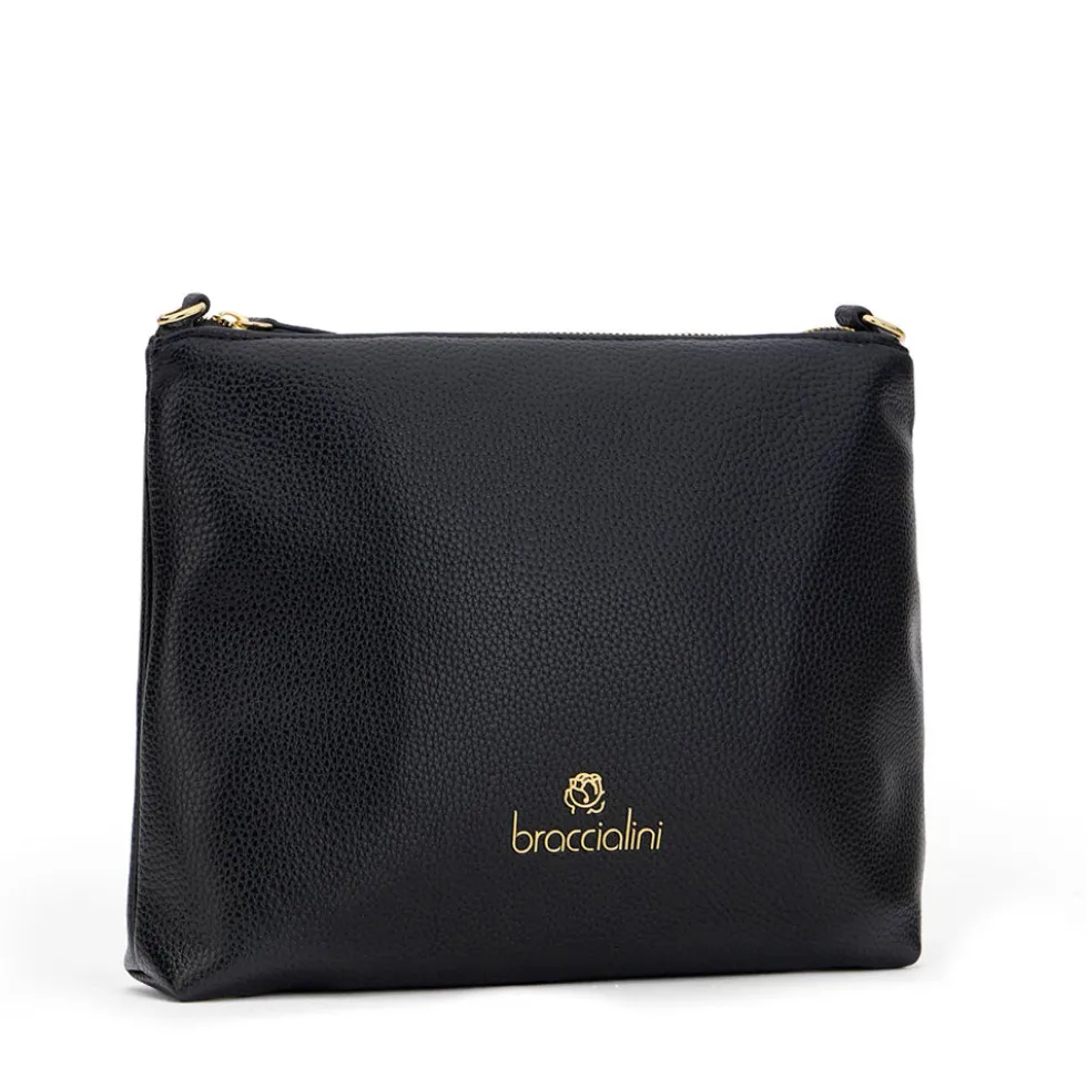 Pochette Donna con Tracolla BRACCIALINI linea Beth Nera