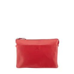 Pochette Donna con Tracolla GIANNI CONTI in Pelle Liscia Rossa