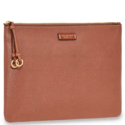 Pochette Porta Tablet THE BRIDGE linea Carlotta in Pelle Marrone