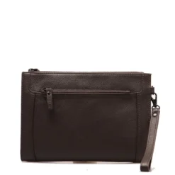 Pochette Uomo GIANNI CONTI in Pelle Dark Brown