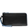 Pochette Uomo PIQUADRO in Pelle Linea Blue Square colore Nero - AC2648B2R