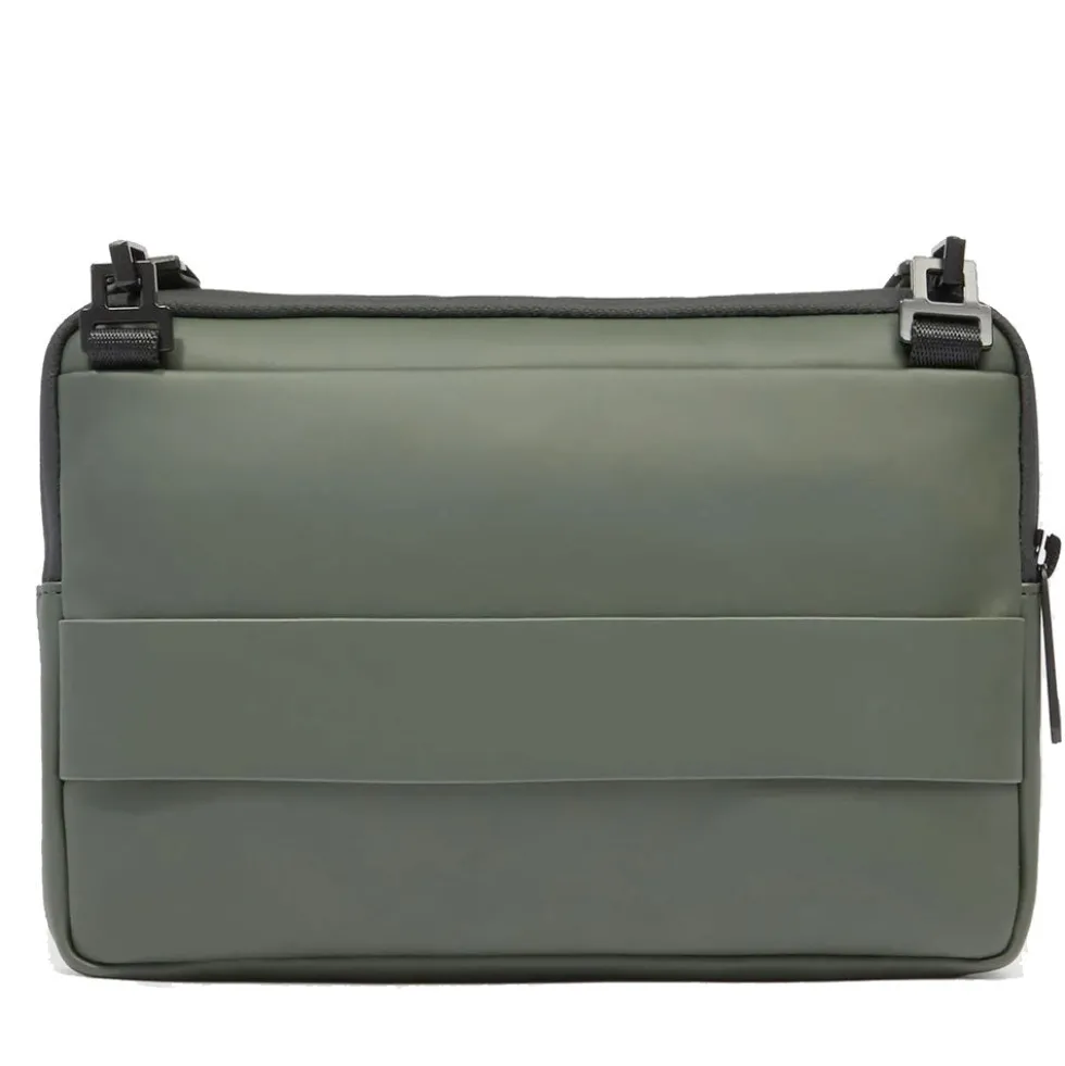 Pochette Uomo Piquadro in Tessuto colore Verde con Tracolla Linea Corner - AC6492C2OW