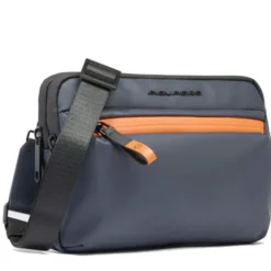 Pochette Uomo Piquadro in Tessuto colore Blu con Tracolla Linea Corner - AC6492C2OW