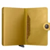 Porta Carte con Clip SECRID linea Vintage in Pelle Yellow con RFID