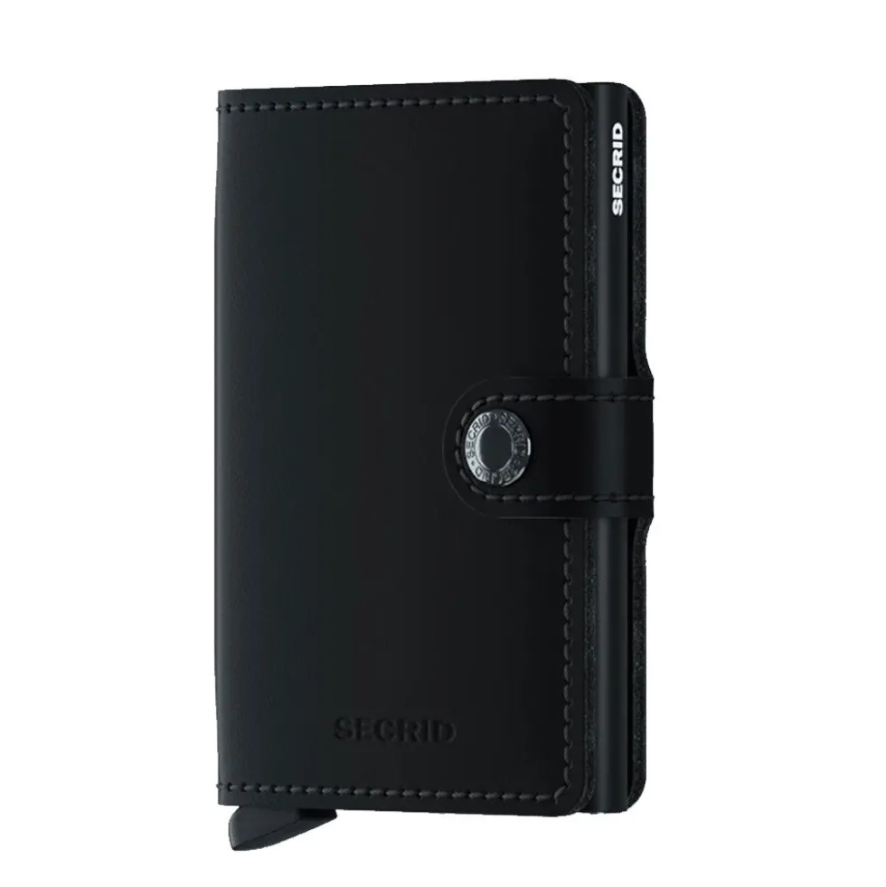 Porta Carte con Clip SECRID linea Miniwallet Matte Black con RFID