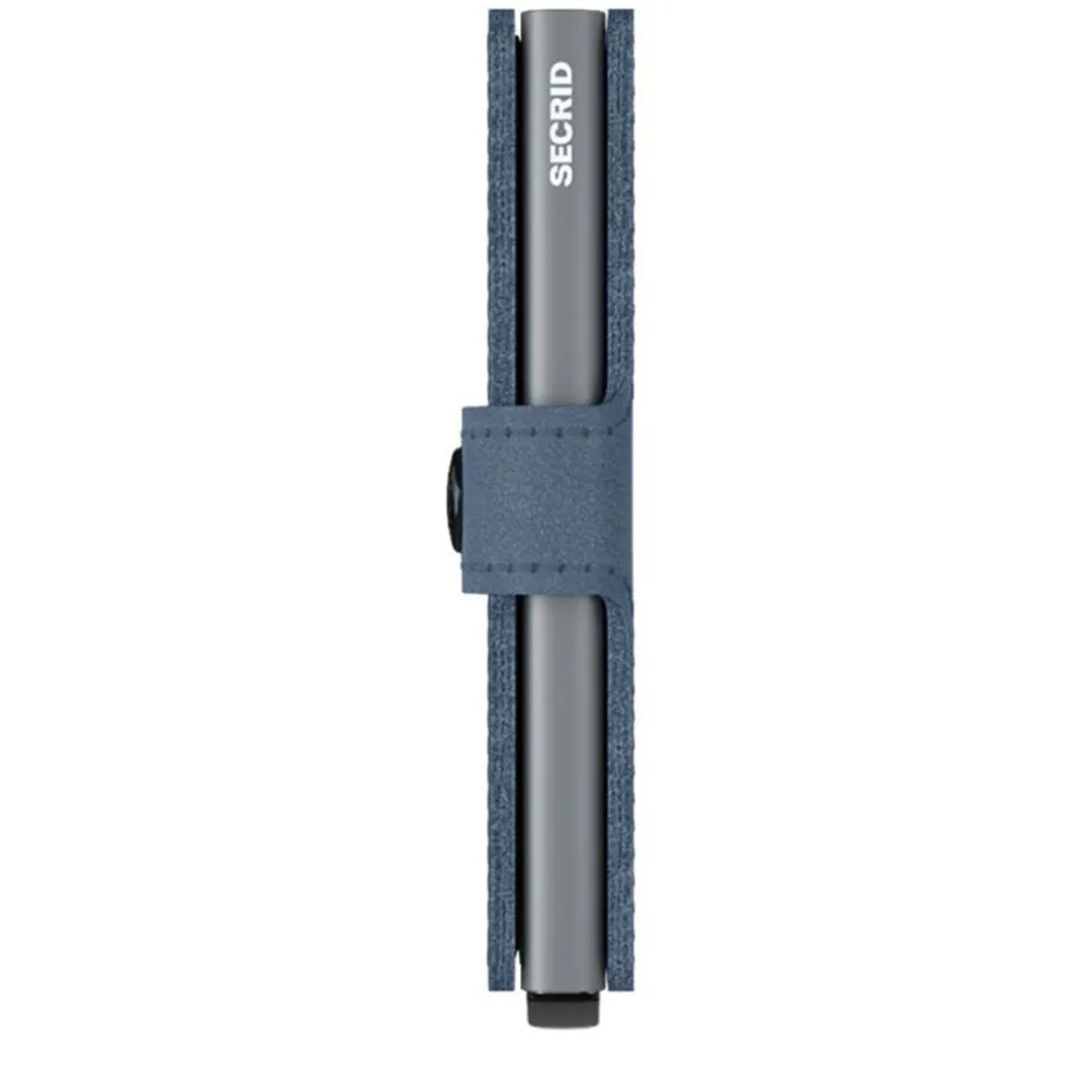 Porta Carte con Clip SECRID linea Original in Pelle Ice Blue con RFID