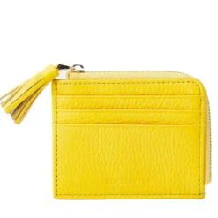 Portacarte Donna COCCINELLE in Pelle Colore Soleado Linea Tassel