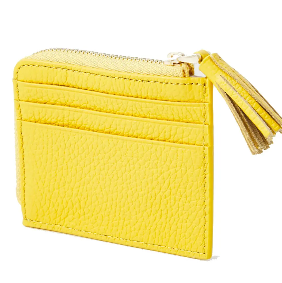 Portacarte Donna COCCINELLE in Pelle Colore Soleado Linea Tassel