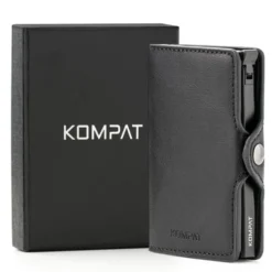 Portacarte KOMPAT linea Kompat S con RFID Colore Nero Essenziale