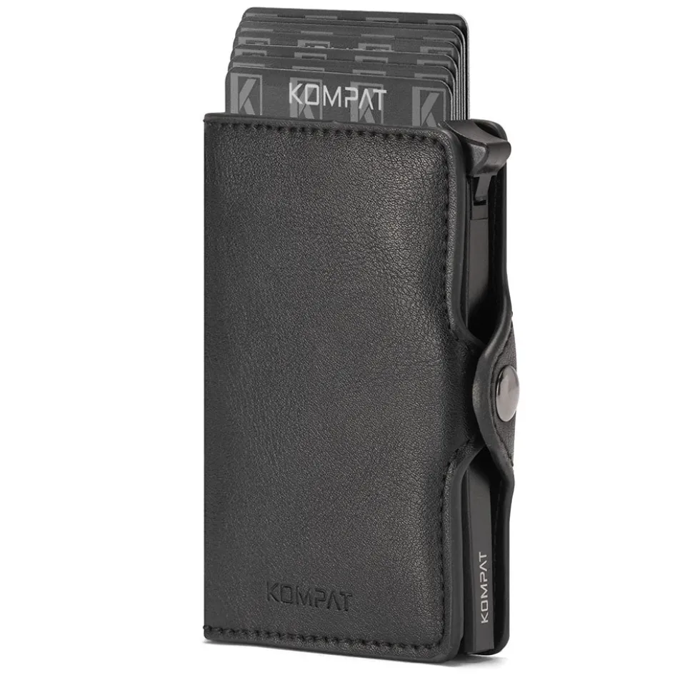 Portacarte KOMPAT linea Kompat S con RFID Colore Nero Carbon