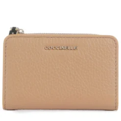 Portacarte Mini COCCINELLE in Pelle Linea Metallic Soft colore Skin