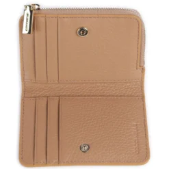 Portacarte Mini COCCINELLE in Pelle Linea Metallic Soft colore Skin