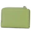 Portacarte Mini COCCINELLE in Pelle Linea Metallic Soft colore Guacamole