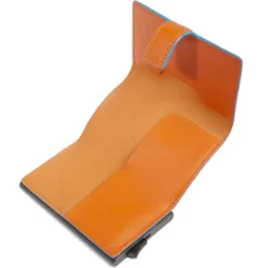 Portacarte PIQUADRO in Pelle e Alluminio con RFID Colore Arancione Linea Atlas - PP5649S138R