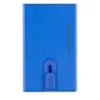 Portacarte PIQUADRO in Pelle e Alluminio con RFID Colore Blu - PP4825EMR