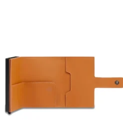 Portacarte PIQUADRO in Tessuto e Alluminio con RFID Colore Cuoio Linea Corner 2.0 - PP5649C2OWR