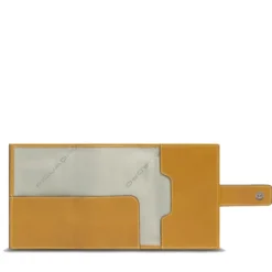 Portacarte PIQUADRO in Tessuto e Alluminio con RFID Colore Senape Linea Pq - Earth - PP5649S137R