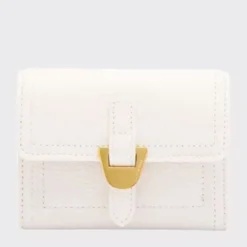 Portafoglio Donna COCCINELLE in Pelle Colore Blanco Linea Campus Misura Piccola