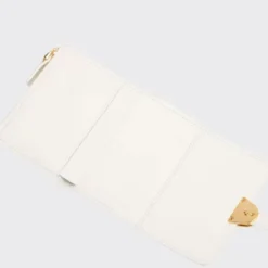 Portafoglio Donna COCCINELLE in Pelle Colore Blanco Linea Campus Misura Piccola